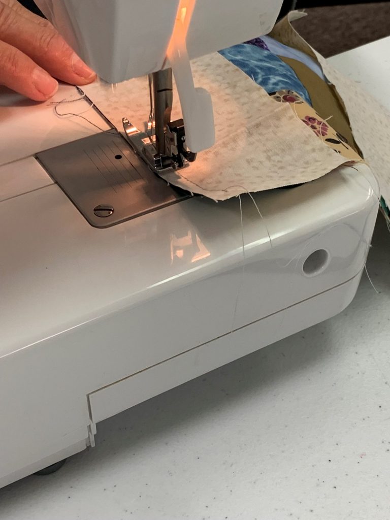 Sewing with machine